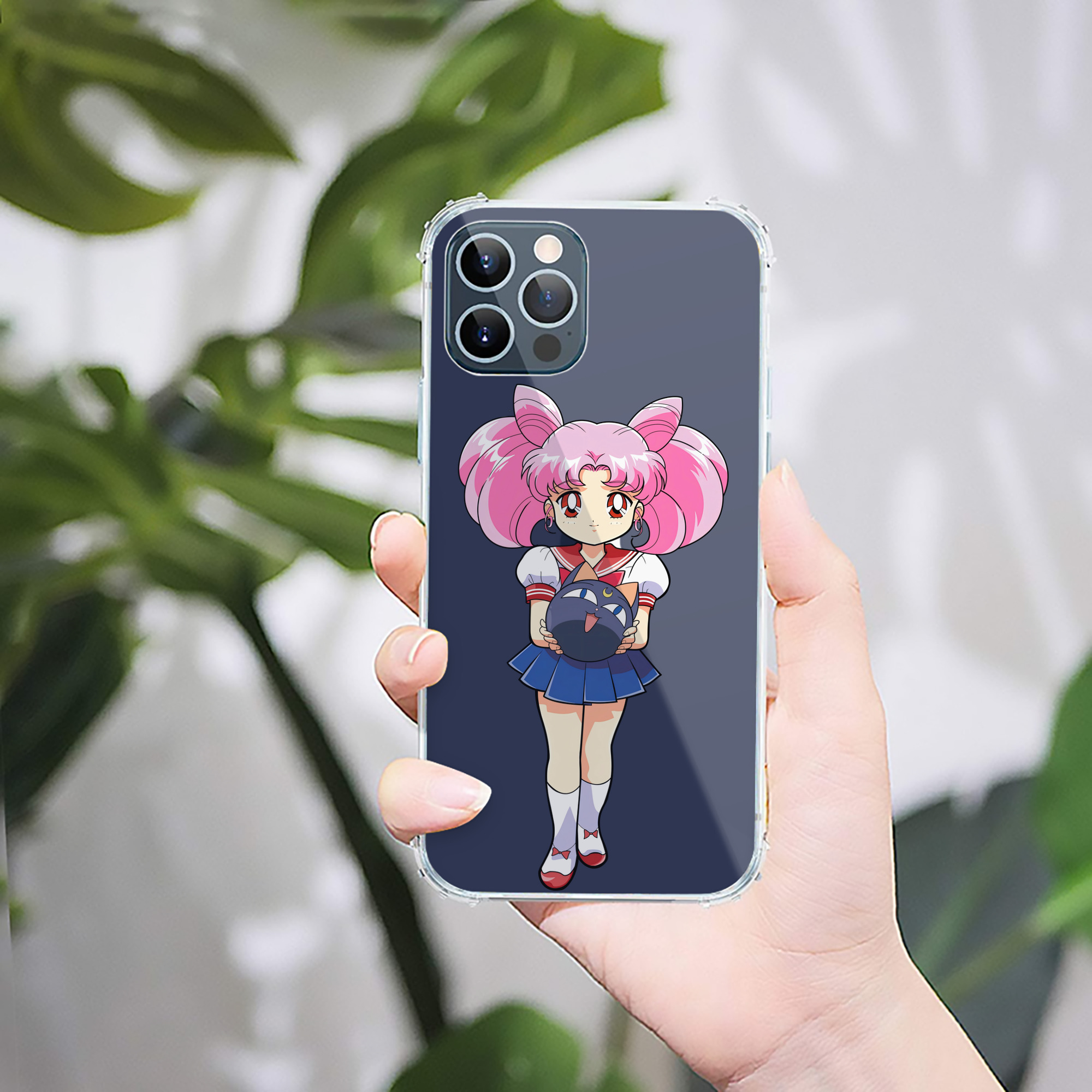 （画像用） 美少女戦士セーラームーン ちびうさ Sailor Moon Chibiusa Tsukino Usagi Small Lady Serenity 【iPhone 12シリーズ対応】透明スマホケース（クリアソフトケース）